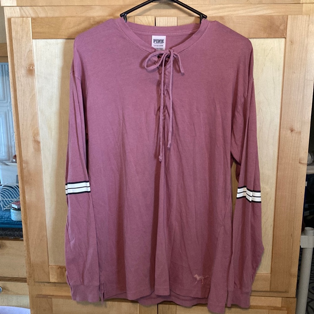 Pink Victoria’s Secret shirt. Size small